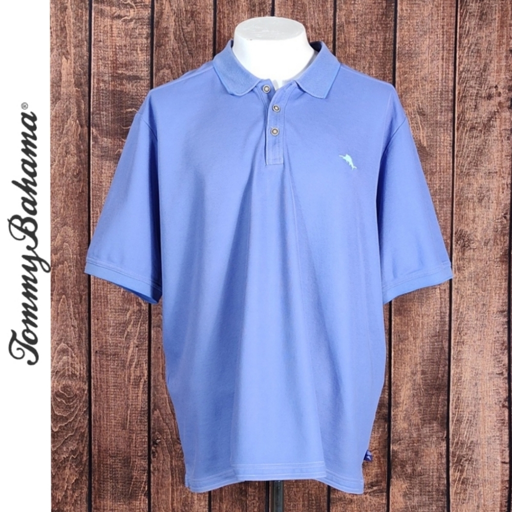 Lavender Mens Island Zone Polo With Aqua Sailfish Logo Like New